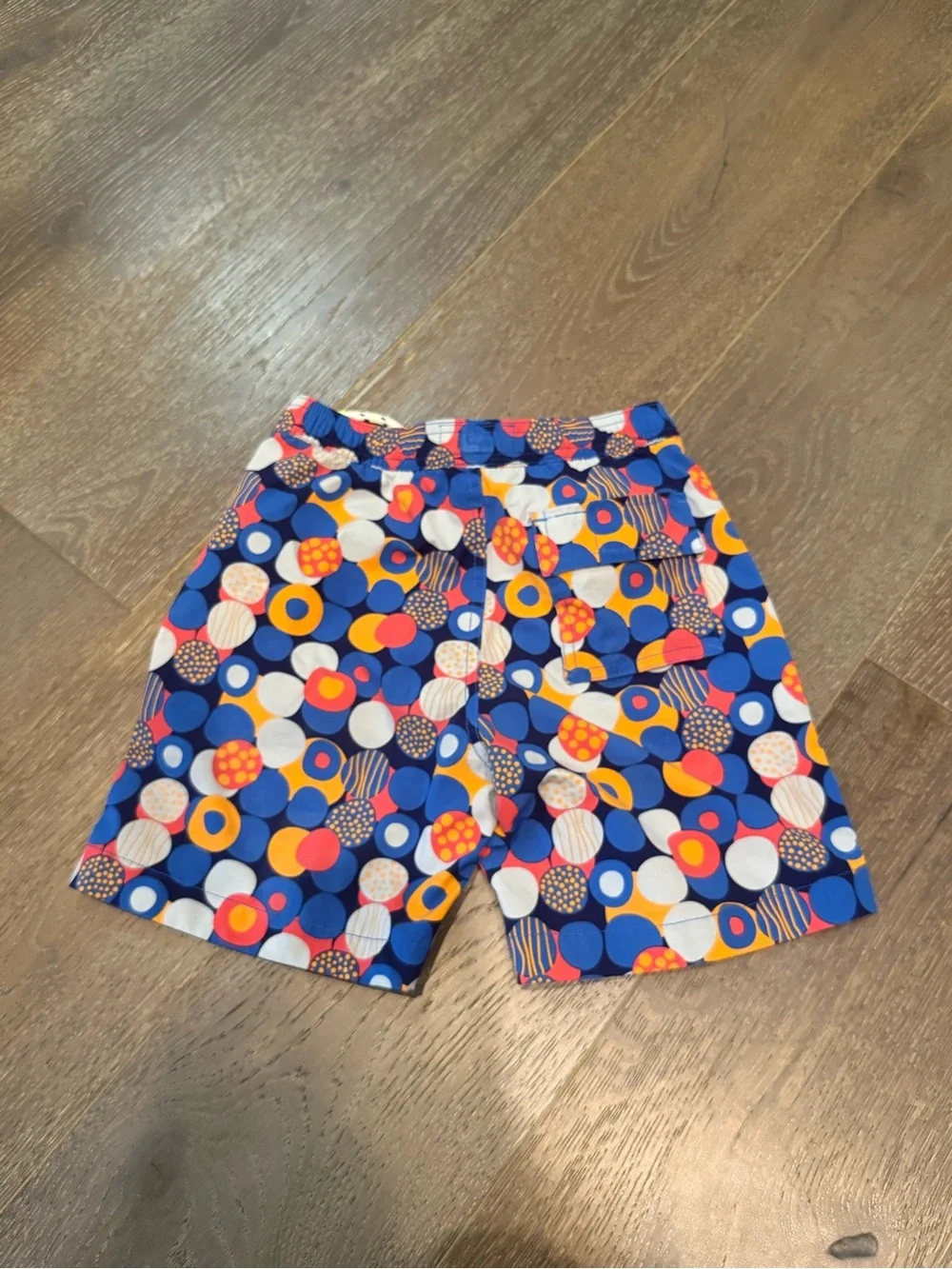 Psycho Bunny Blue Multi Polka Dot Swim Shorts boys 7/8